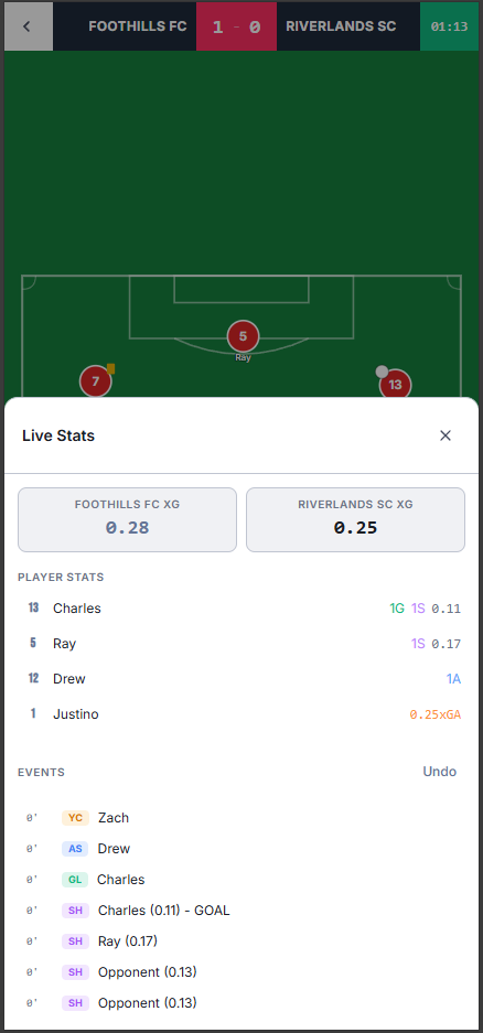 CoAtch Volleyball GameTime on phone